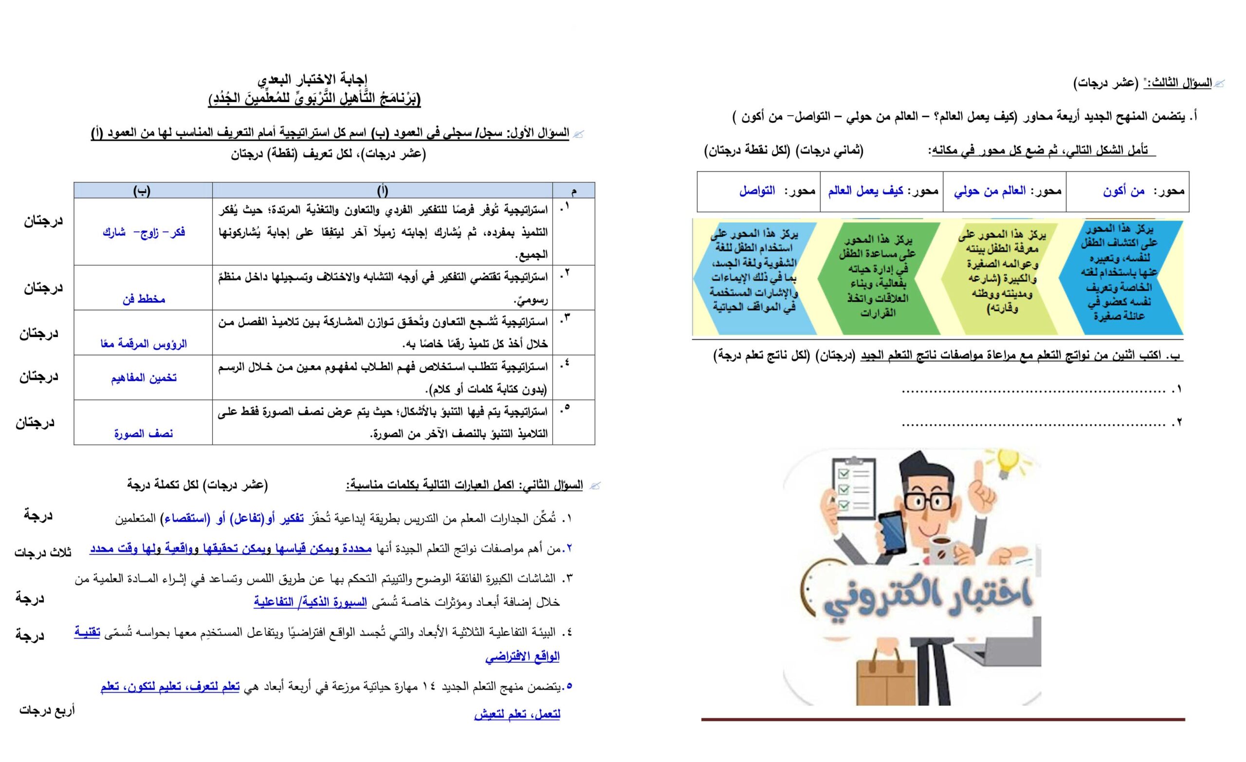 التدريبات التربوية داخل الإدارات التعليمية